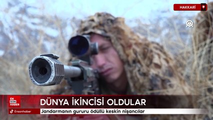 Hakkari'de jandarmanın gururu keskin nişancılar dünya ikincisi oldu