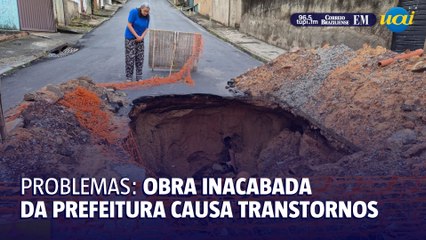 Moradora denuncia problemas em obra da prefeitura no bairro Aparecida