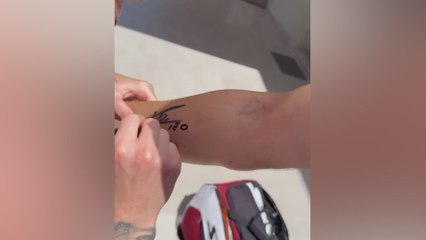 Messi dodges the needle: pro padel player turns signature from No. 10 into lasting tattoo!