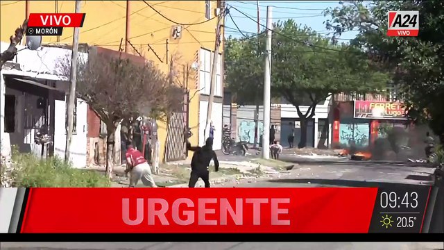 Tensión en Morón: Vecinos enfrentan a la policía tras muerte de joven por una bala perdida