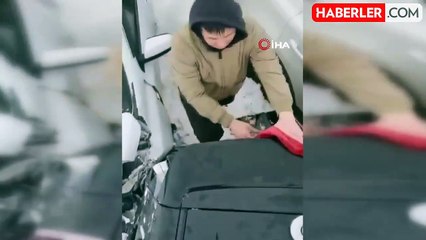 Kazakistan'da 95 aracın karıştığı zincirleme kaza