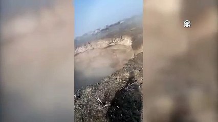 Konya'da obruk oluşumu kamerada