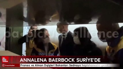 Alman Dışişleri Bakanı Annalena Baerbock Sednaya hapishanesini gezdi