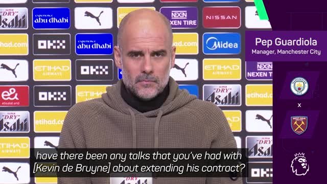 Guardiola admits De Bruyne's fitness could hinder new contract