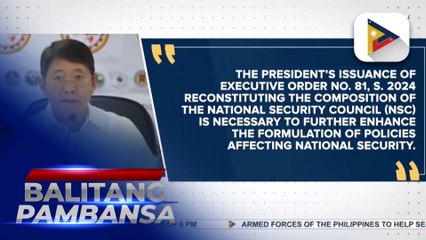NSC expresses support to PBBM’s issuance of EO 81