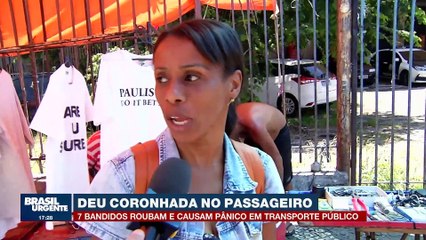 Bandidos roubam e causam pânico em transporte público