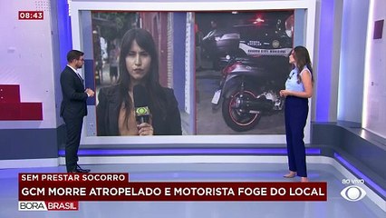 GCM morre atropelado após cair da moto em SP
