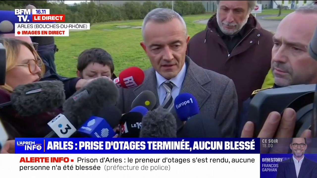 Arles: "Nous n'avons pas un profil psychiatrique", affirme Laurent Gumbau (procureur de la République de Tarascon) au sujet du détenu