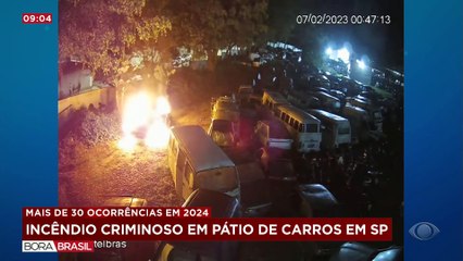Ladrões podem ter ocasionado incêndio em pátio de carros apreendidos em SP