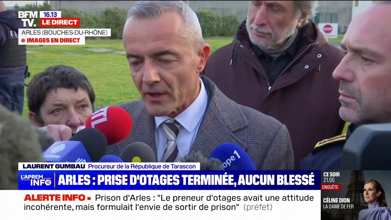 Prison d'Arles: le preneur d'otages "a été condamné à plusieurs reprises pour différents faits de violences", affirme le procureur de Tarascon
