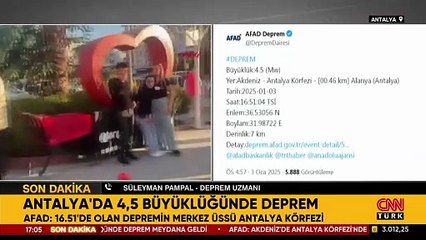 SON DAKİKA | Antalya açıklarında korkutan deprem