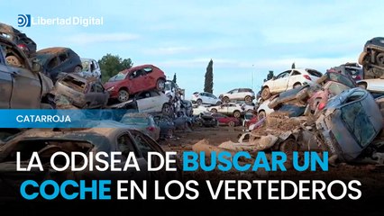 La odisea de buscar un coche en los vertederos de la DANA