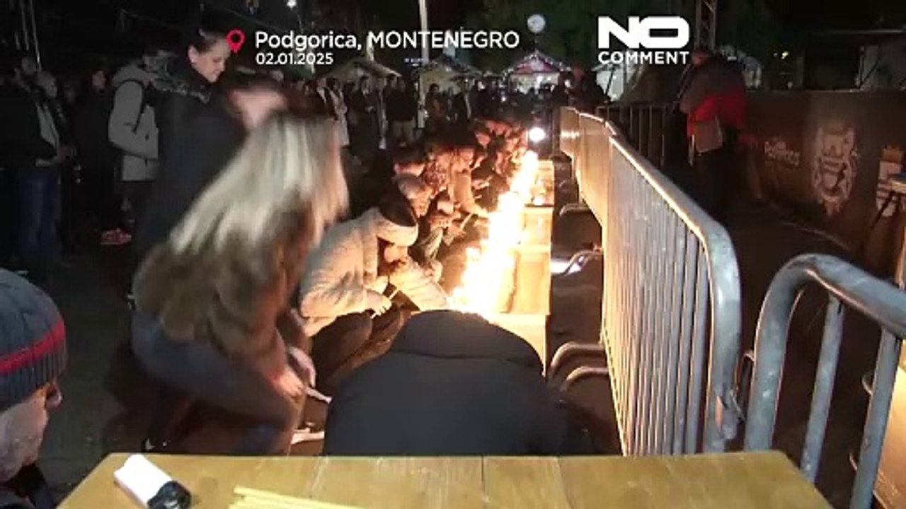 Veglia a lume di candela in Montenegro, che piange le 12 vittime di una sparatoria
