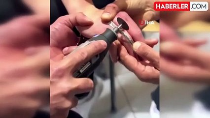 11 Yaşındaki Çocuğun Parmağına Sıkışan Yüzük İtfaiye Tarafından Kesilerek Çıkarıldı