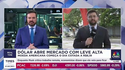 Dólar inicia 2025 em alta, cotado a R$ 6,19