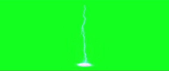 free green screen video effects lighting bolt