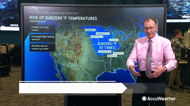 Look ahead: Bitter cold for Northern US; Snow and ice in Southeast
