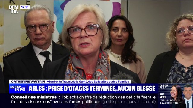 Prise d'otages à la prison d'Arles: la ministre de la Santé, Catherine Vautrin, se réjouit que la situation soit désormais réglée
