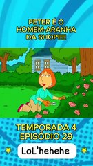 Peter, o Homem-Aranha! 🕷️😂   #FamilyGuy