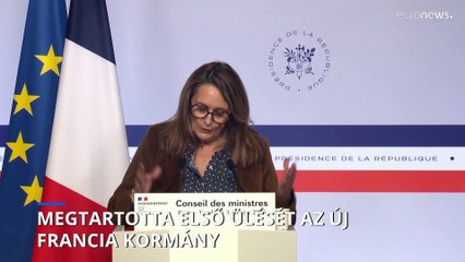 Megtartotta első ülését az új francia kormány
