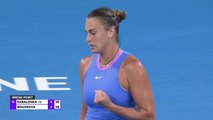 Brisbane - Aryna Sabalenka en toute logique