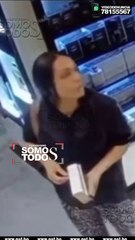 Cámaras de seguridad mujer sustrae perfumes