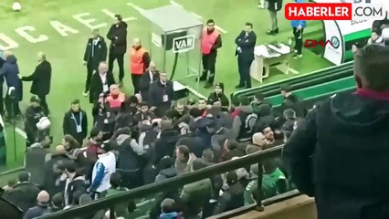 Kocaelispor-Iğdır FK maçında olay çıktı: Bir polis memuru yaralandı, 7 kişi gözaltına aldı
