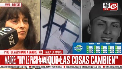 Habla la madre del joven que mataron frente a un búnker