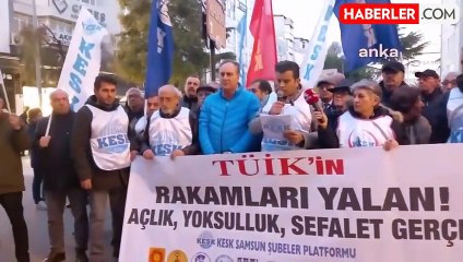 KESK Üyelerinden TÜİK'e Enflasyon Protestosu