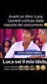 luca Laurenti confuso dalla risposta del concorrente