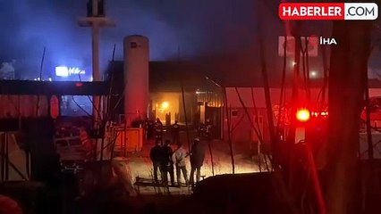 Gaz Dolum Tesisinde Yangın: Tüpler Alev Alev Yandı