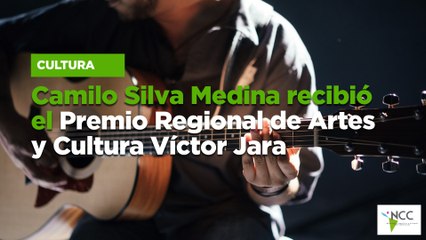 Camilo Silva Medina recibió el Premio Regional de Artes y Cultura Víctor Jara