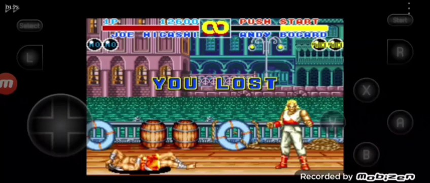 Fatal Fury 2 Joe Higashi vs Andy Bogard Joe Higashi é derrotado por Andy Bogard