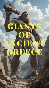 Unbelievable! Ancient Greek Giants Building Monuments with Massive Strength 💪🏛️ #history