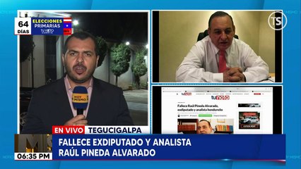 Realizan velatorio de exdiputado y analista hondureño, Raúl Pineda Alvarado
