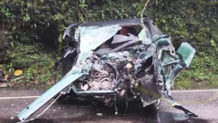 39 personas atendidas tras choque de bus contra carro en Ruta 32