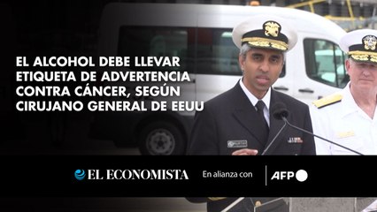 El alcohol debe llevar etiqueta de advertencia contra cáncer, según cirujano general de EEUU