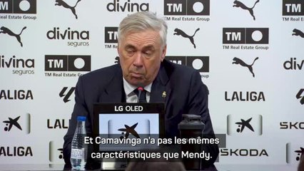 Real Madrid - Ancelotti : Mendy ou Camavinga en latéral ? “Ils ont des caractéristiques différentes”
