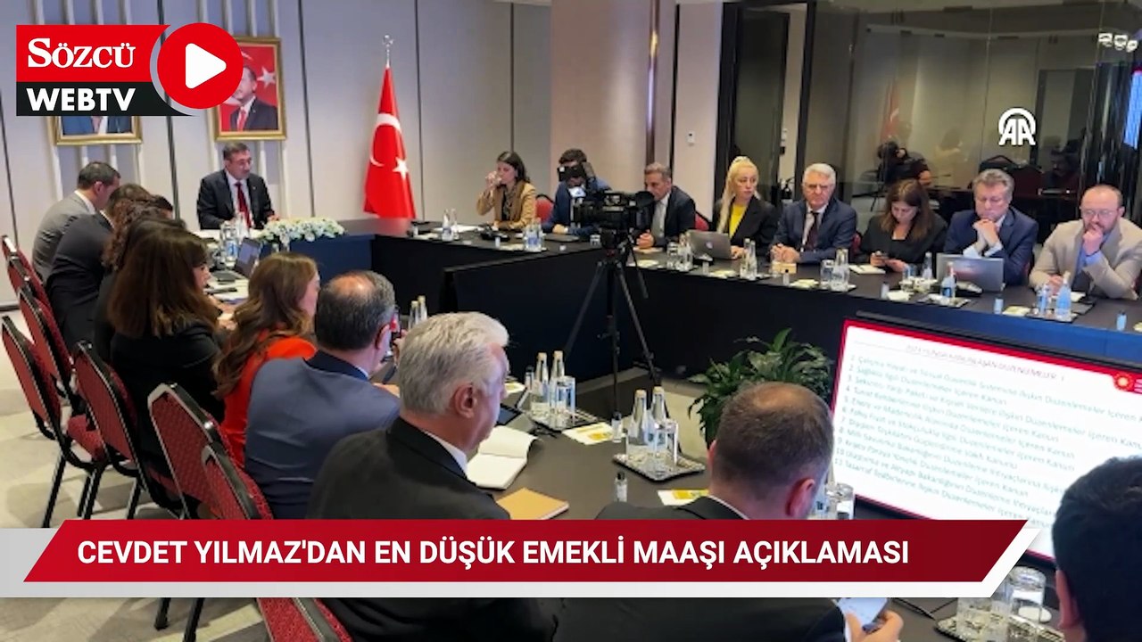 Cevdet Yılmaz'dan en düşük emekli maaşı açıklaması