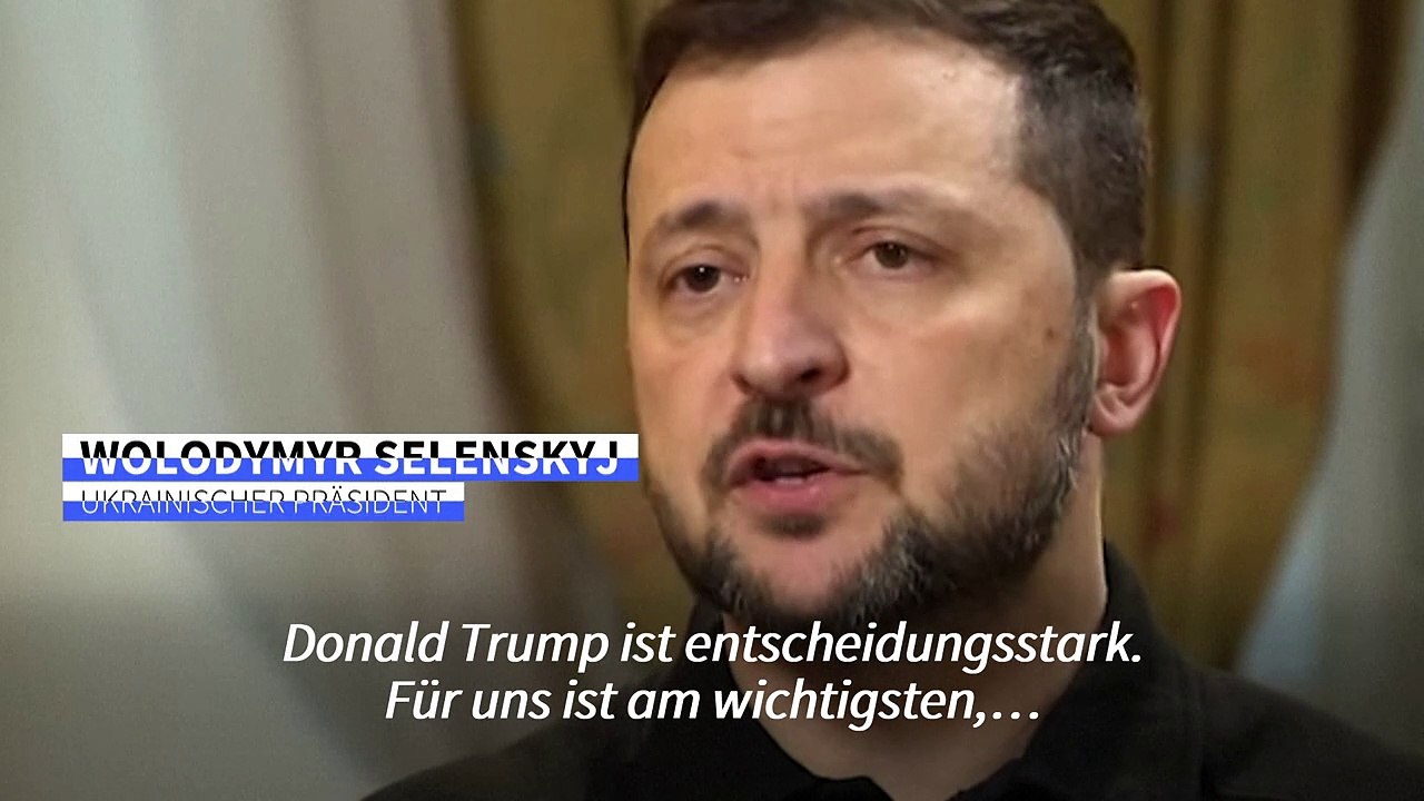 Selenskyj: 'Trump kann uns helfen, Putin aufzuhalten'