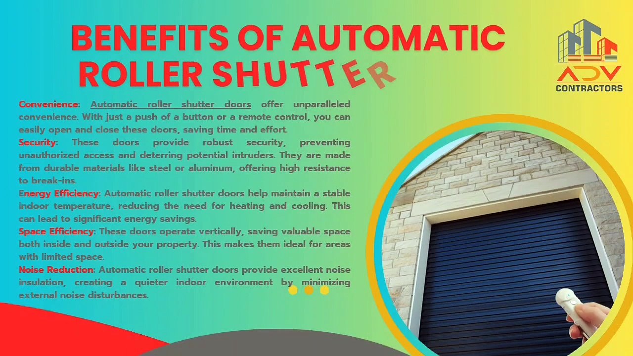 Automatic Roller Shutter Installation and Repair Services
