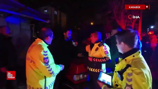 Karabük'te polisin 2.65 promil alkollü sürücü ile imtihanı