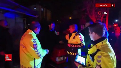 Karabük'te polisin 2.65 promil alkollü sürücü ile imtihanı