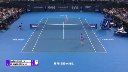 Brisbane - Sabalenka en finale sans perdre un set