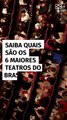 Saiba quais são os 6 maiores teatros do Brasil
