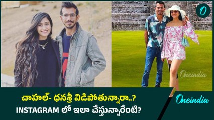 Chahal Dhanashree divorce | Wife ఫొటోలు డిలీట్ చేసిన Chahal