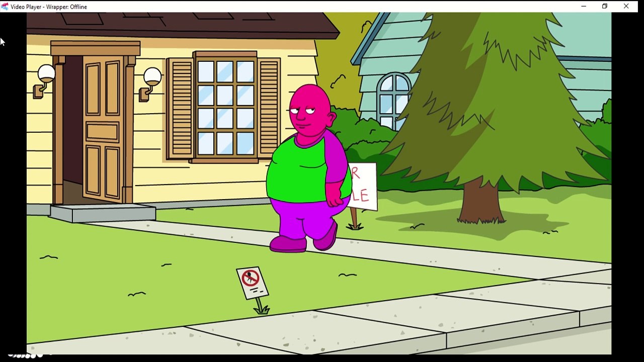 barney breaks into caillou’s house/arrested