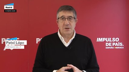 Patxi López señala al PP: "Tiene que decidir si es Vox"