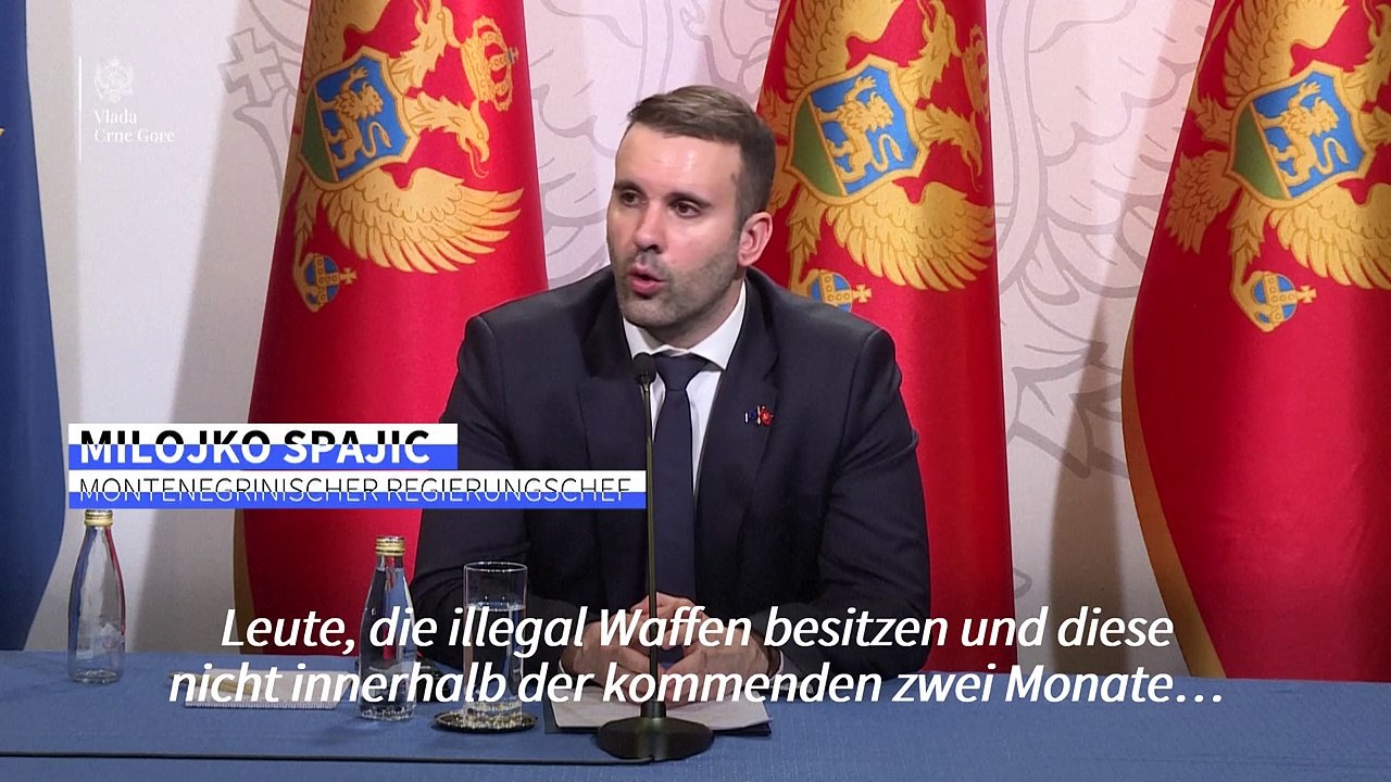 Montenegro will hart gegen illegalen Waffenbesitz vorgehen