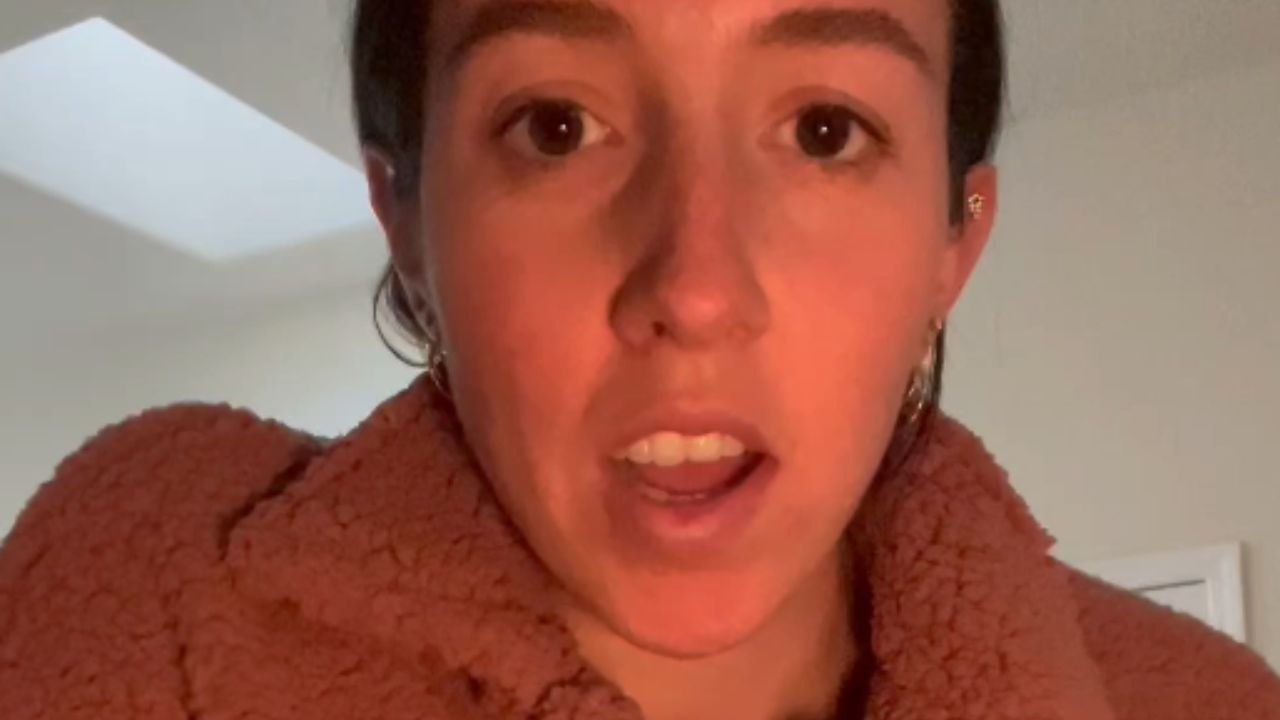 Girl bakes sourdough bread for her friend but drops it on the floor before baking